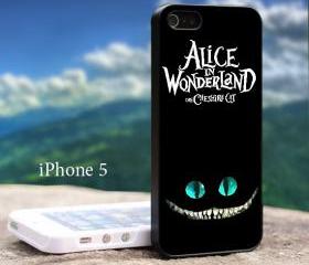 Alice in Wonderland Cheshire Cat Smile For iphone 5 Black Case