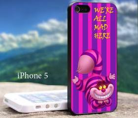 Disney Alice in Wonderland Cheshire Cat For iPhone 5 Black Case